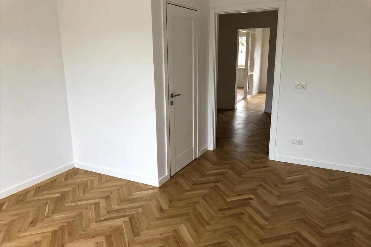 Wohnraum nach dem Innenausbau